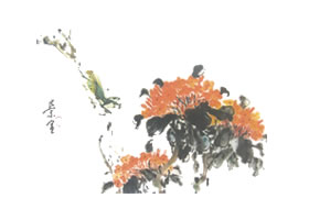 龙船花写意画法