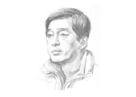 《男子头像》素描画法步骤