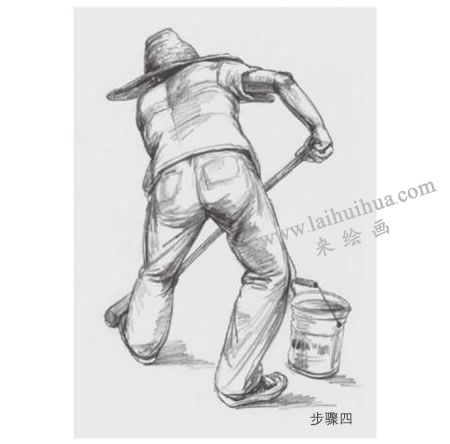 动态人物的速写画法步骤图示04