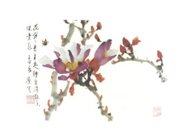 木兰写意画法