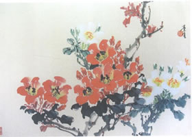 杜鹃花写意画法