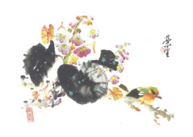 泡桐（桐花）写意画法