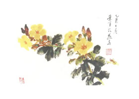 黄婵写意画法