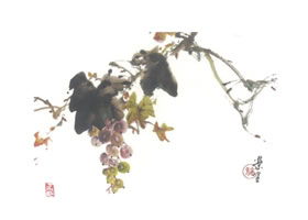 葡萄写意画法（一）