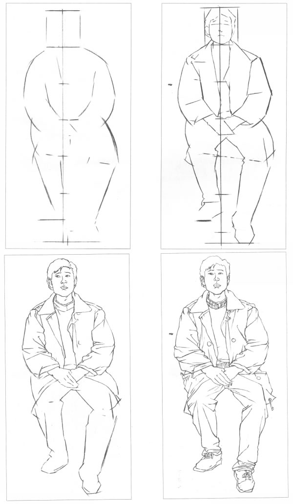 人物速写的步骤
