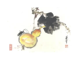 葫芦写意画法