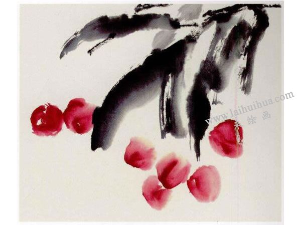 荔枝写意画法步骤图示02