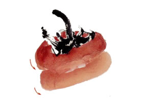 柿子写意画法（一）