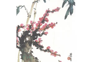 岭南画派《双清图》