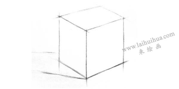 正面体素描明暗的画法步骤02