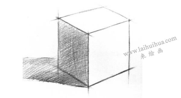 正面体素描明暗的画法步骤03