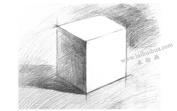 正面体素描明暗的画法步骤04