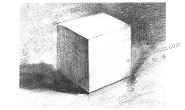 正面体素描明暗的画法步骤05