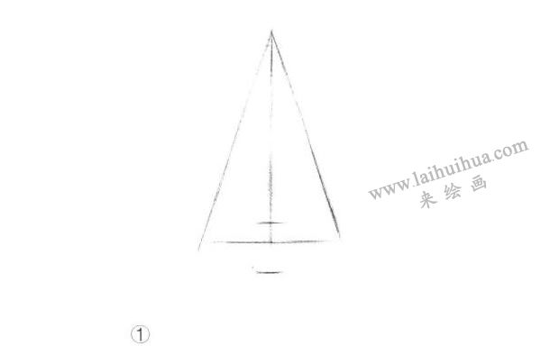 圆锥体素描明暗的画法步骤01