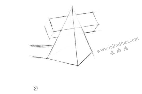 方锥结合体素描的明暗画法步骤图示02