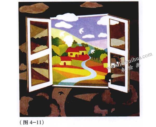 借景观景装饰画作品