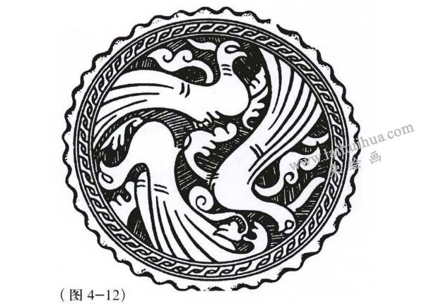发散式构图装饰画