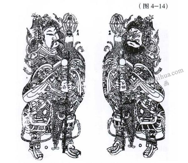 对称式构图装饰画