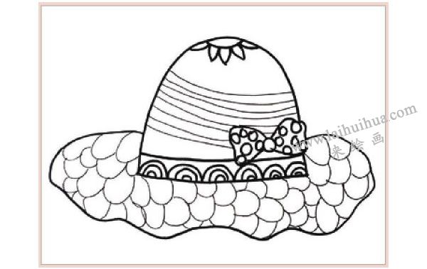 魔法礼帽装饰画作画步骤图示02