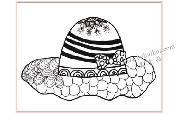 魔法礼帽装饰画作画步骤图示03