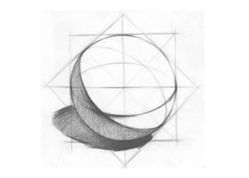 球体的结构素描画法步骤