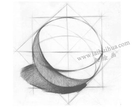 球体的结构素描画法步骤图示04