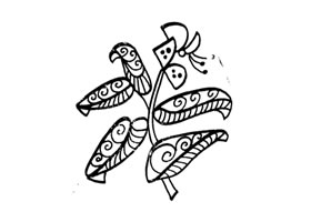 鸭拓草装饰画图片