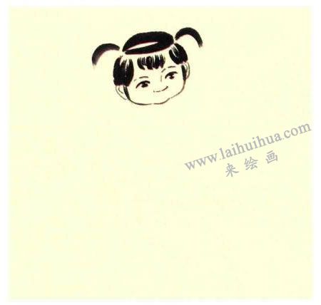 小画家儿童水墨画法步骤图示01