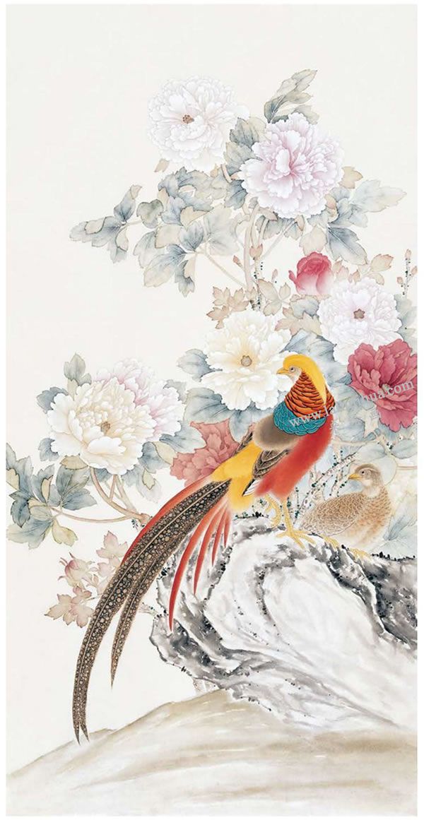 工笔画《富贵吉祥》步骤图示04