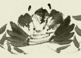 螃蟹的写意画法步骤图示（一）