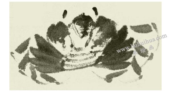 螃蟹的写意画法步骤图示05