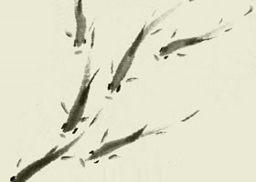 游鱼的写意画法步骤图示