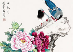工笔画《福寿双全》画法步骤图示