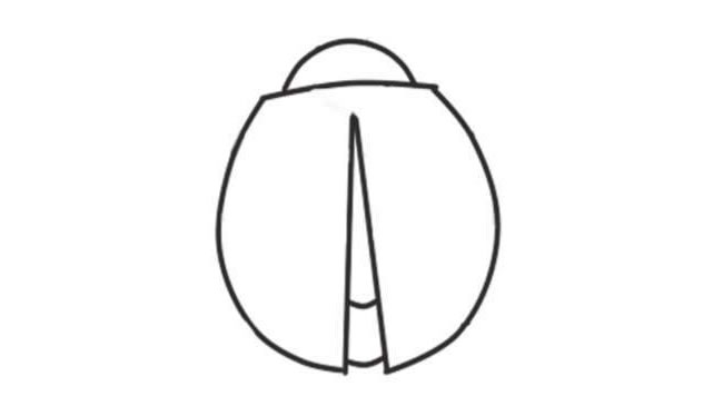 七星瓢虫简笔画创作步骤02