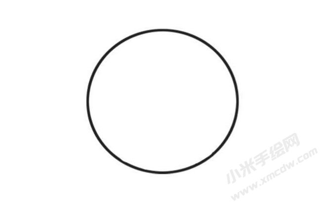 哭泣表情简笔画创作步骤图示01