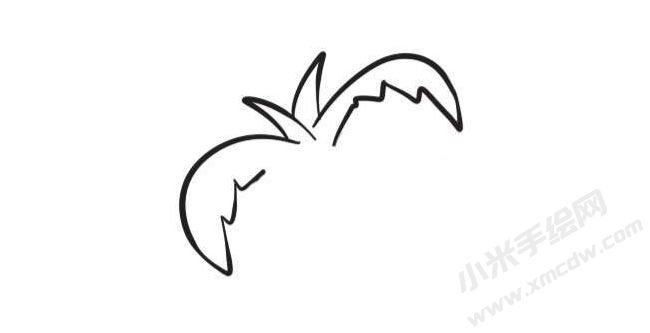 椰子树简笔画创作步骤图示01