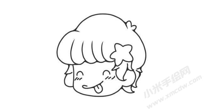 人物开心表情简笔画图片03