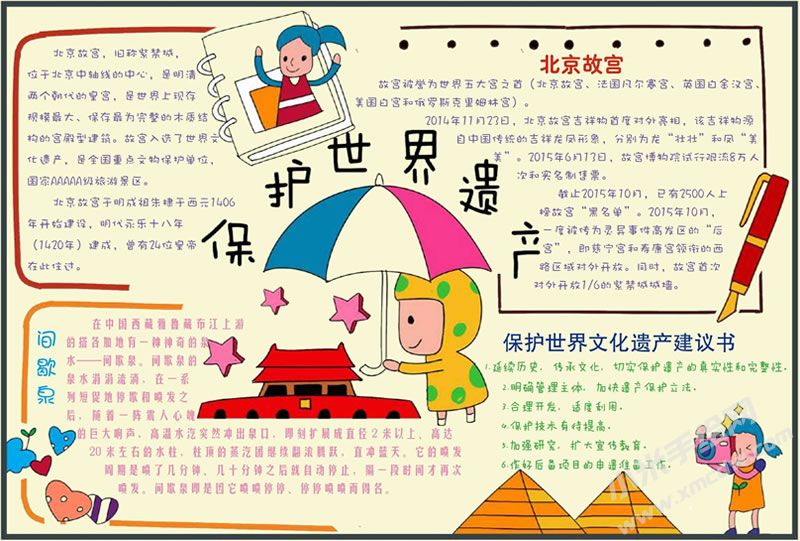 保护世界遗产手抄报.jpg