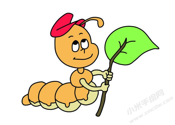 毛毛虫简笔画彩图稿05.jpg