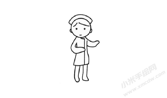 护士幼儿简笔画步骤02.jpg