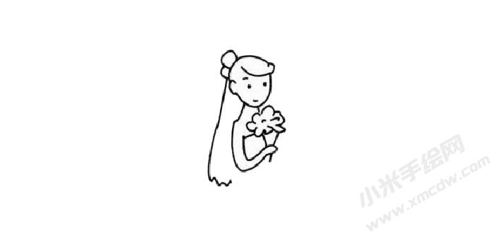 新娘幼儿简笔画步骤02.jpg