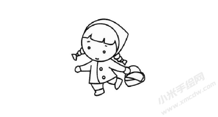 小红帽儿童简笔画步骤03.jpg