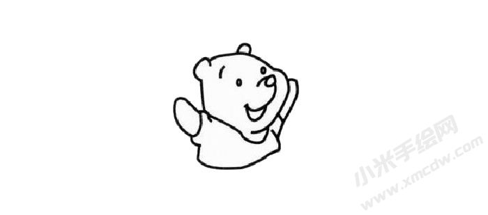 小熊维尼简笔画步骤02.jpg