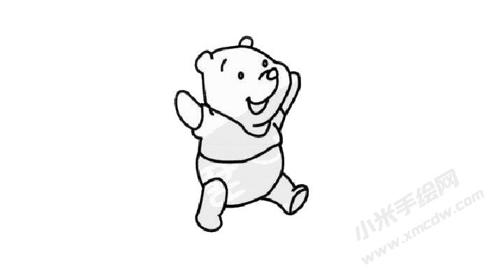 小熊维尼简笔画步骤03.jpg