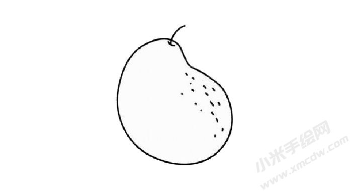 梨的儿童简笔画步骤03.jpg