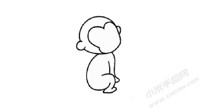 小猴子简笔画绘制步骤02.jpg