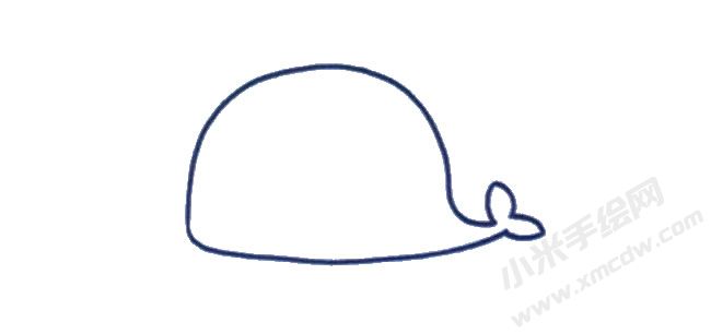 鲸鱼简笔画法步骤02.jpg