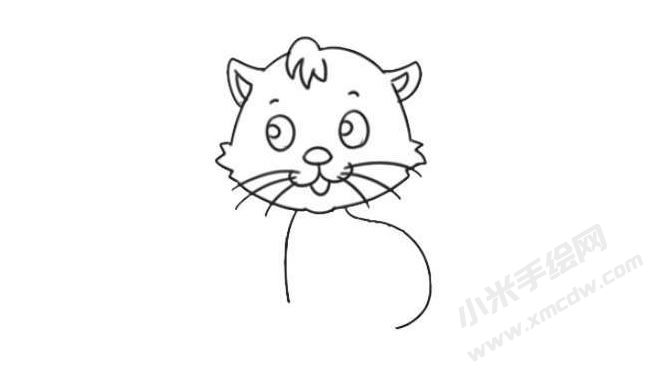 猫咪简笔画绘制步骤05.jpg