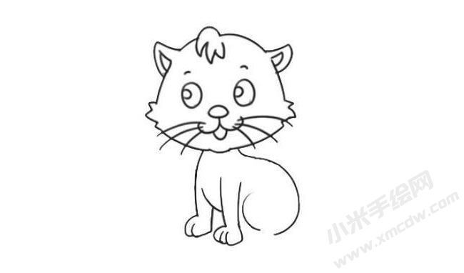 猫咪简笔画绘制步骤07.jpg
