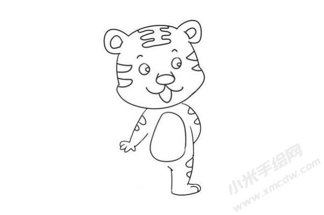老虎简笔画绘制步骤07.jpg